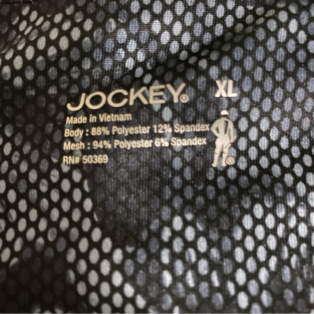 Jockey XL High Rise Performance Leggings Black Mesh Panel Athletic - Picture 8 of 14